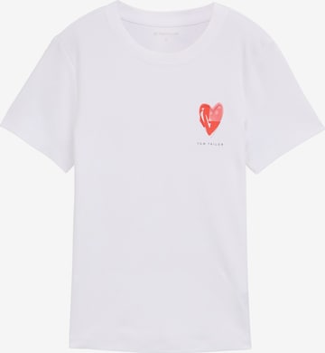 TOM TAILOR Shirt in White: front