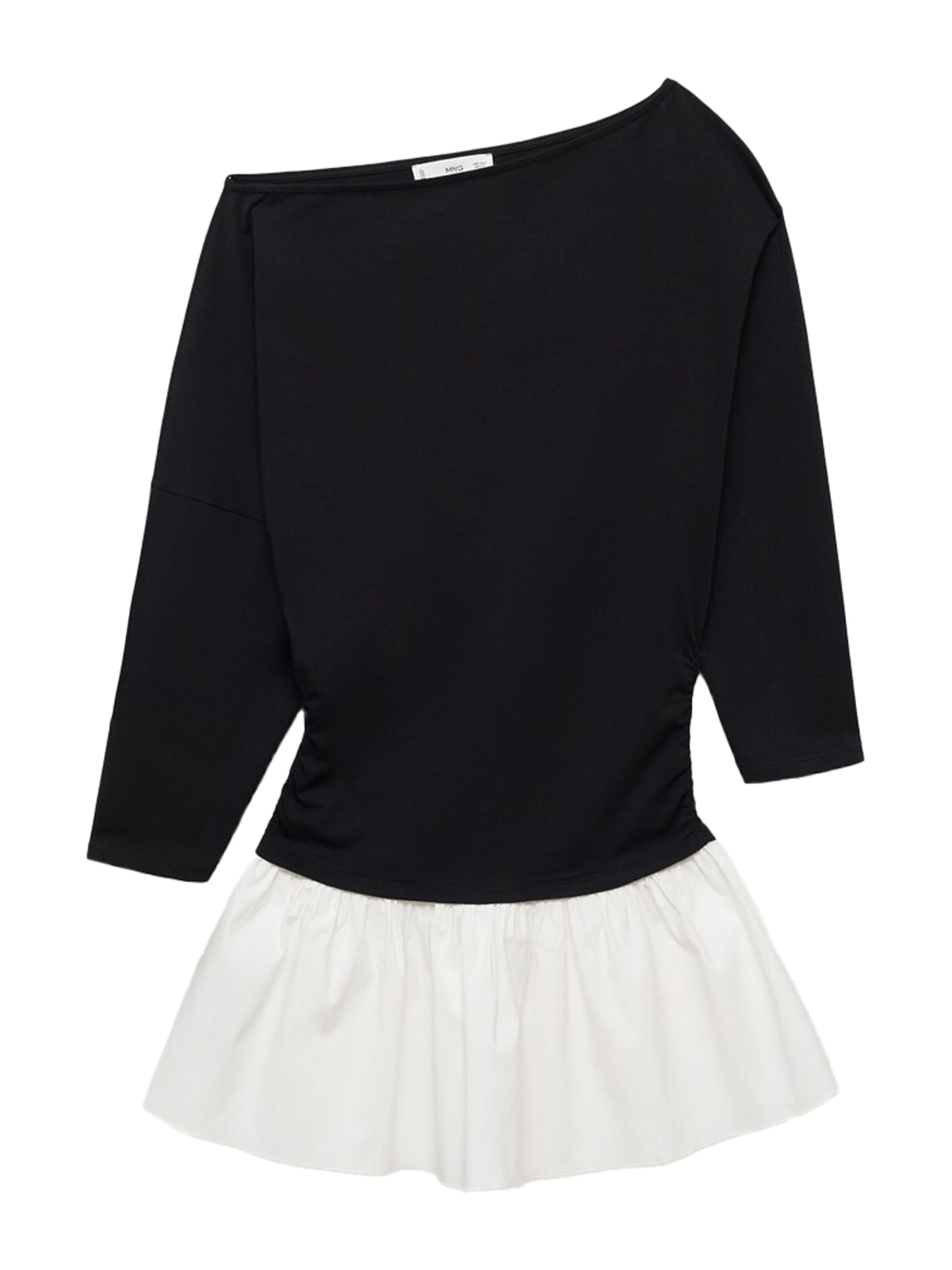 MANGO Mekko 'Swan' värissä musta: etupuoli