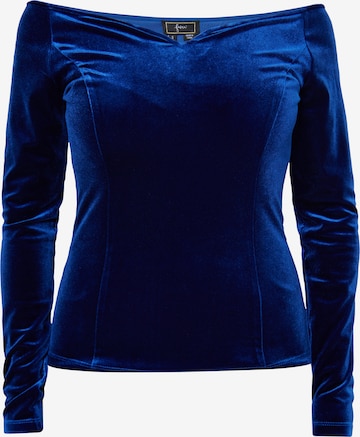 faina Shirt in Blauw: voorkant