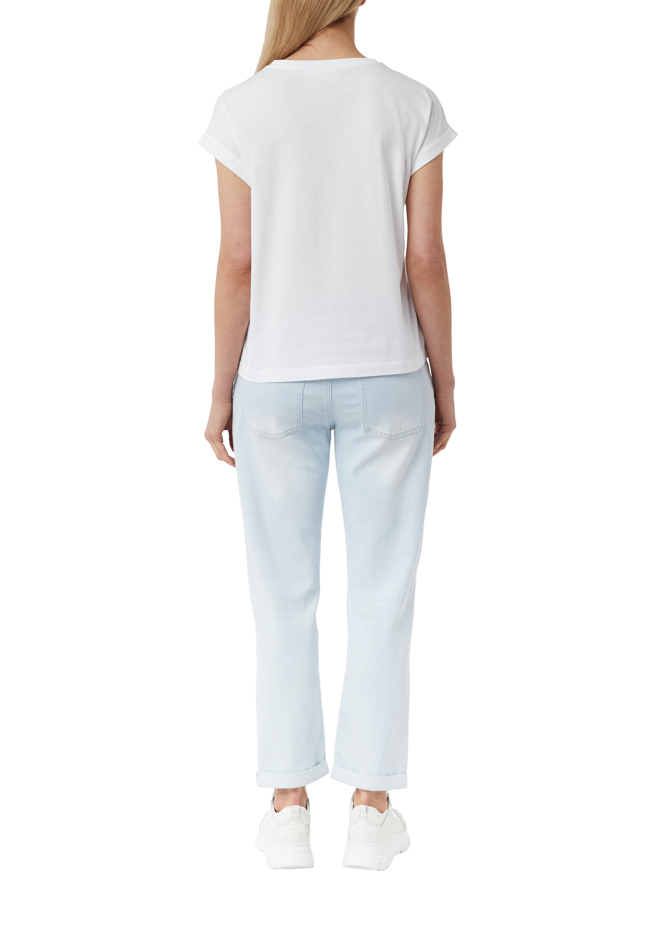 T-shirt comma casual identity en blanc : derrière