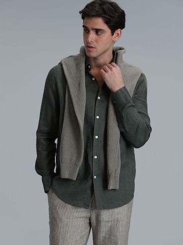 Lufian Comfort fit Button Up Shirt in Green