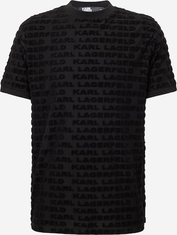 T-Shirt Karl Lagerfeld en noir : devant