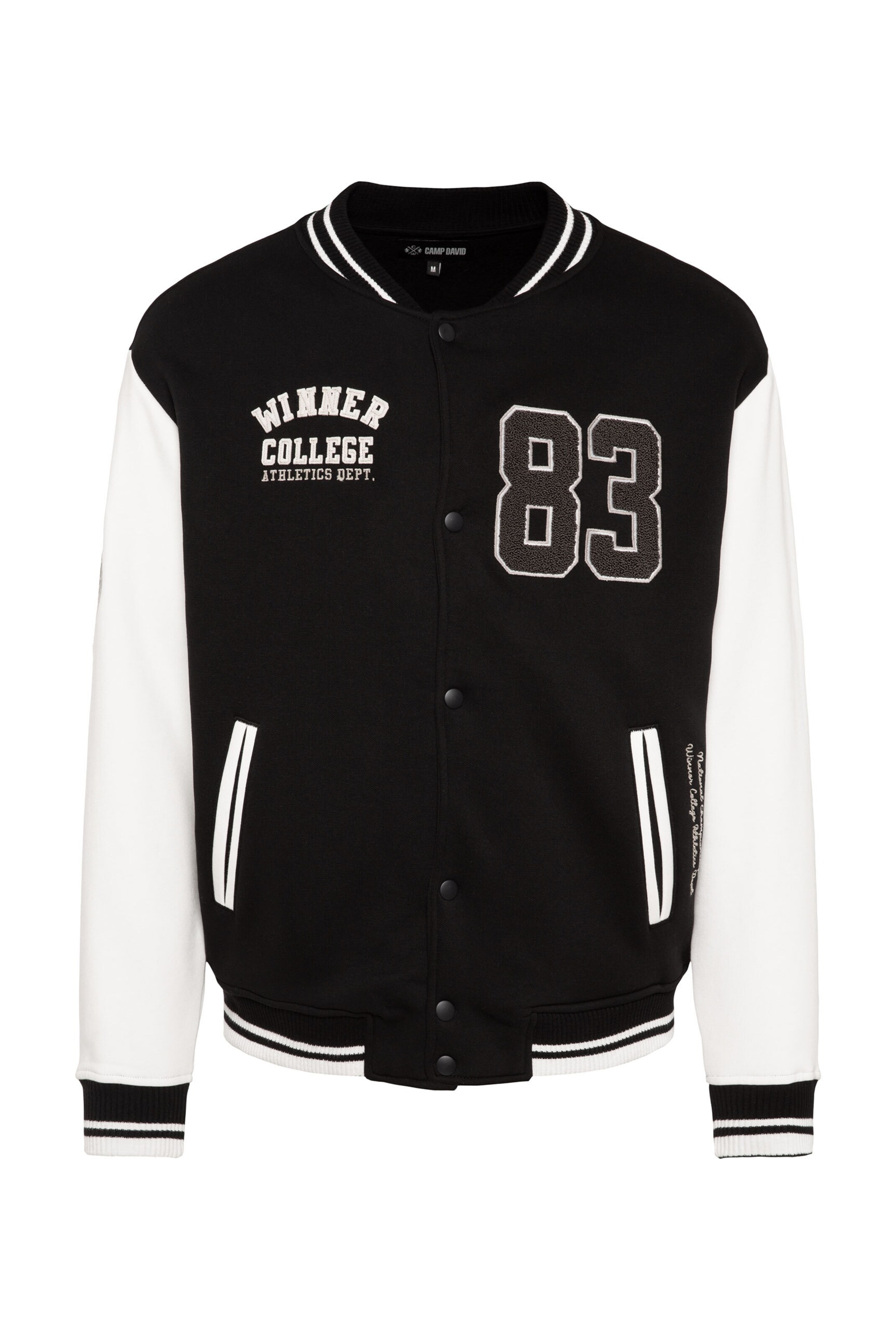 CAMP DAVID Between-Season Jacket in Black: front