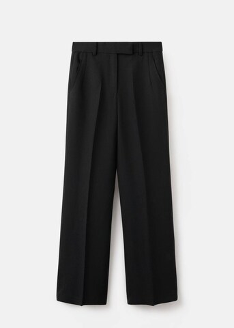 MANGO Wide leg Pleated Pants 'Praga' in Black