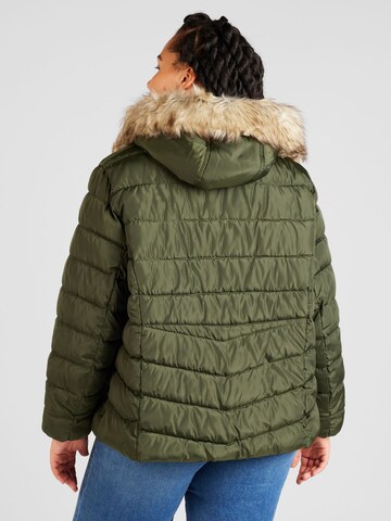 ONLY Carmakoma Zimska jakna | zelena barva
