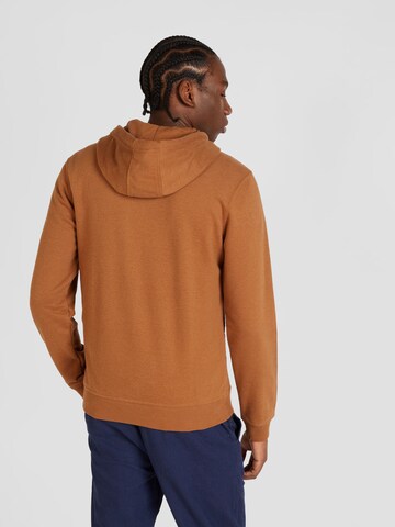 BLEND Zip-Up Hoodie in Brown