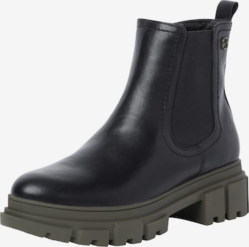 s.Oliver Chelsea Boots in Black: front