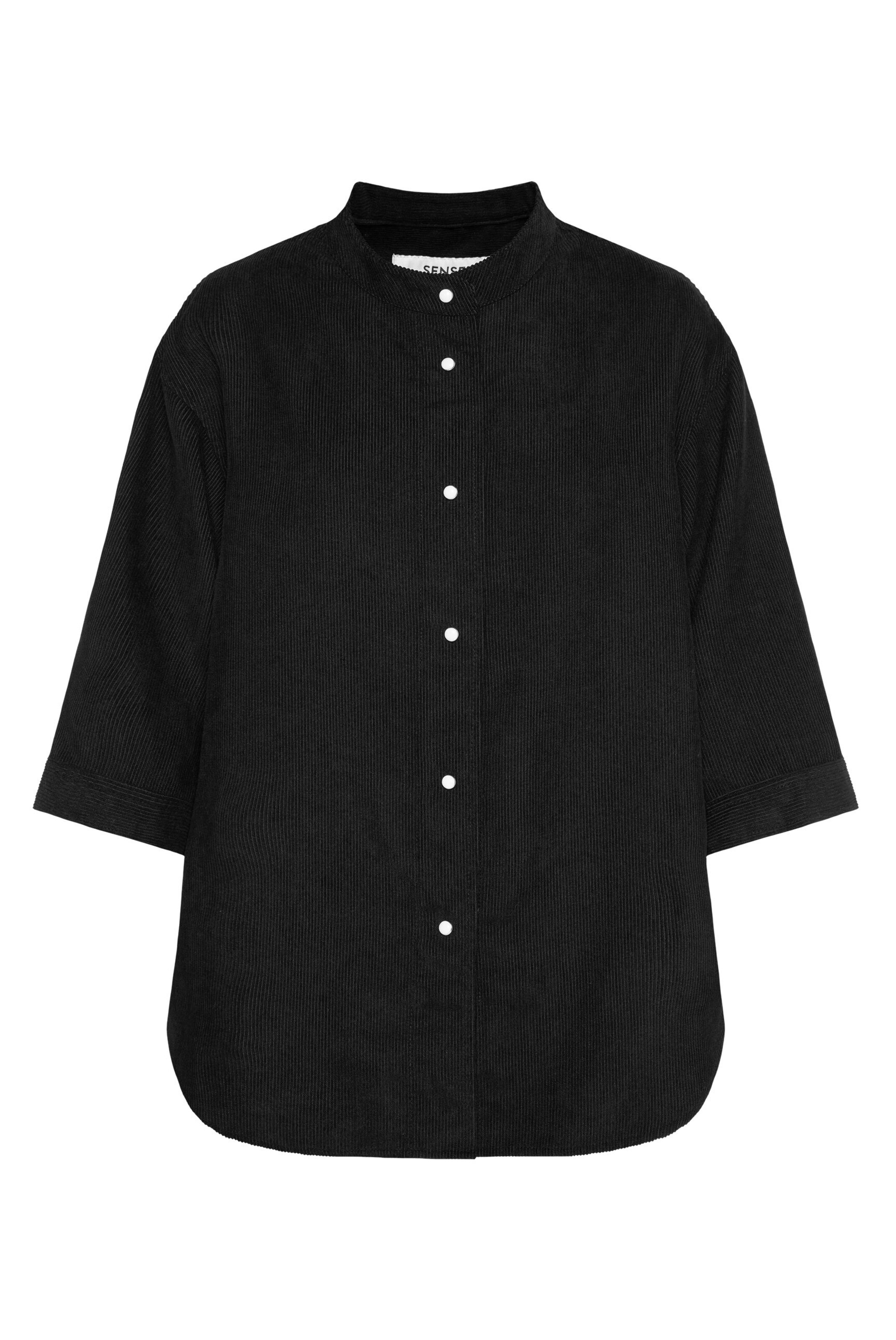 SENSES.THE LABEL Bluse in Schwarz: Vorderseite