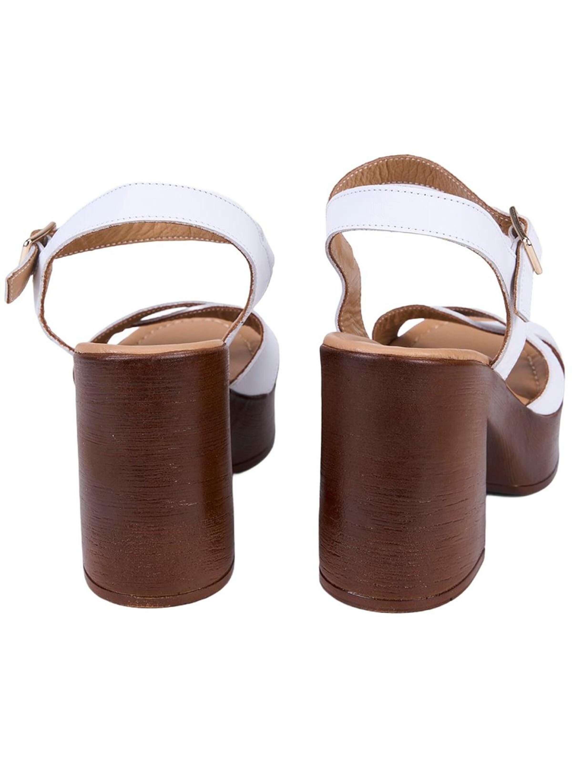Desa Strap sandal 'Sandalen mit Blockabsatz' in White