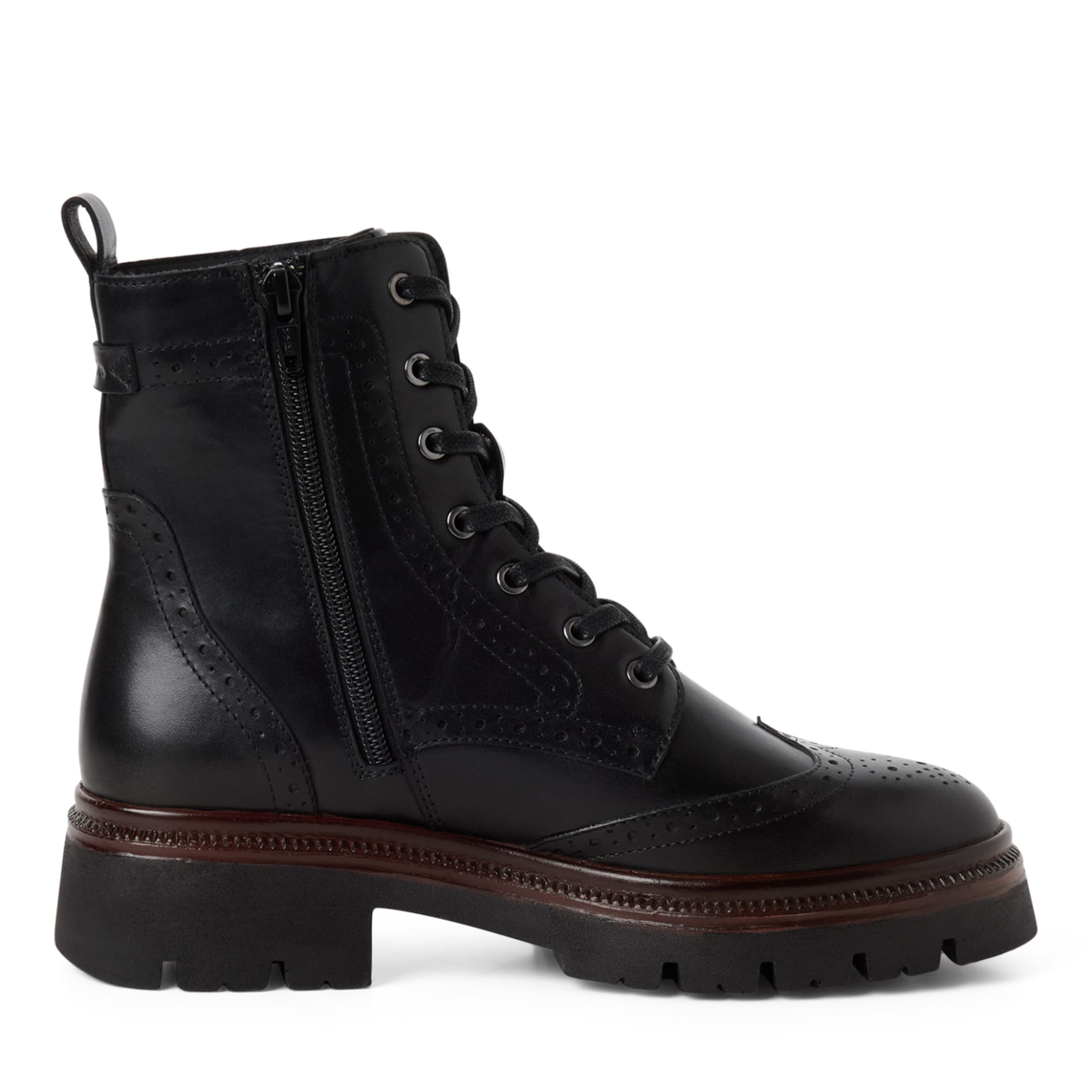 Tamaris - Botines con cordones en negro