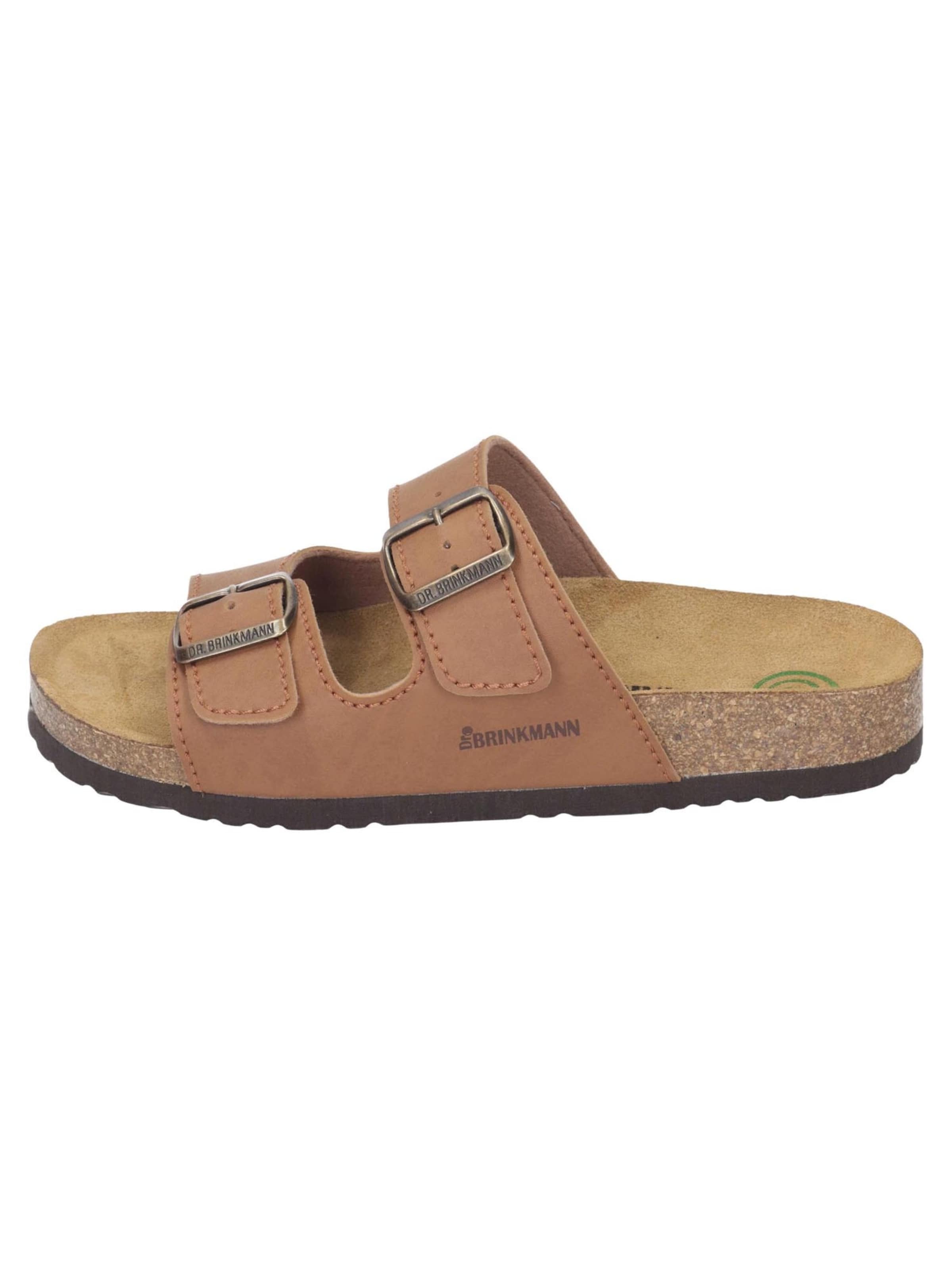 DR. BRINKMANN Mules 'Bonillo' in Brown: front