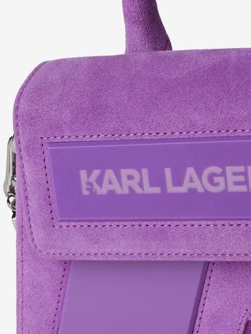 Karl Lagerfeld Schoudertas 'IKON K Suede' in Lila