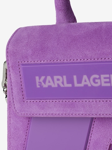 Karl Lagerfeld Skuldertaske 'IKON K Suede' i lilla