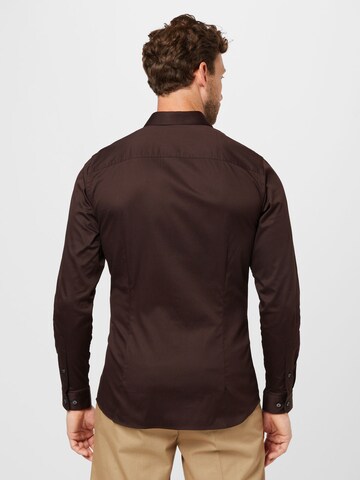 Coupe slim Chemise 'Parma' JACK & JONES en marron