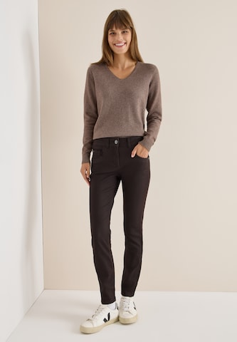 CECIL Slimfit Hose in Braun
