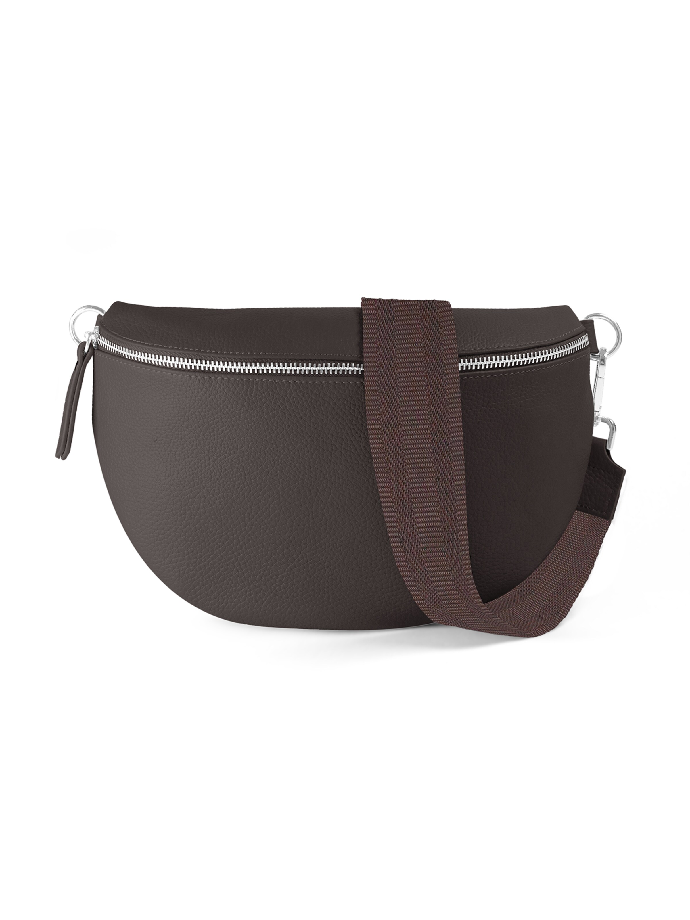 lePelou Fanny Pack 'MILA large' in Brown: front