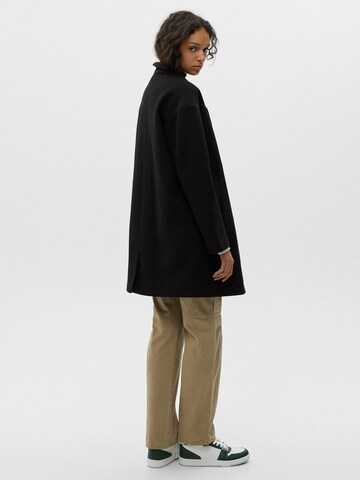 Pull&Bear Between-Seasons Coat in Black