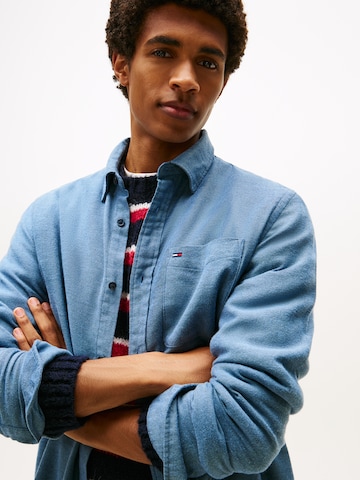 Tommy Jeans Regular Fit Hemd in Blau