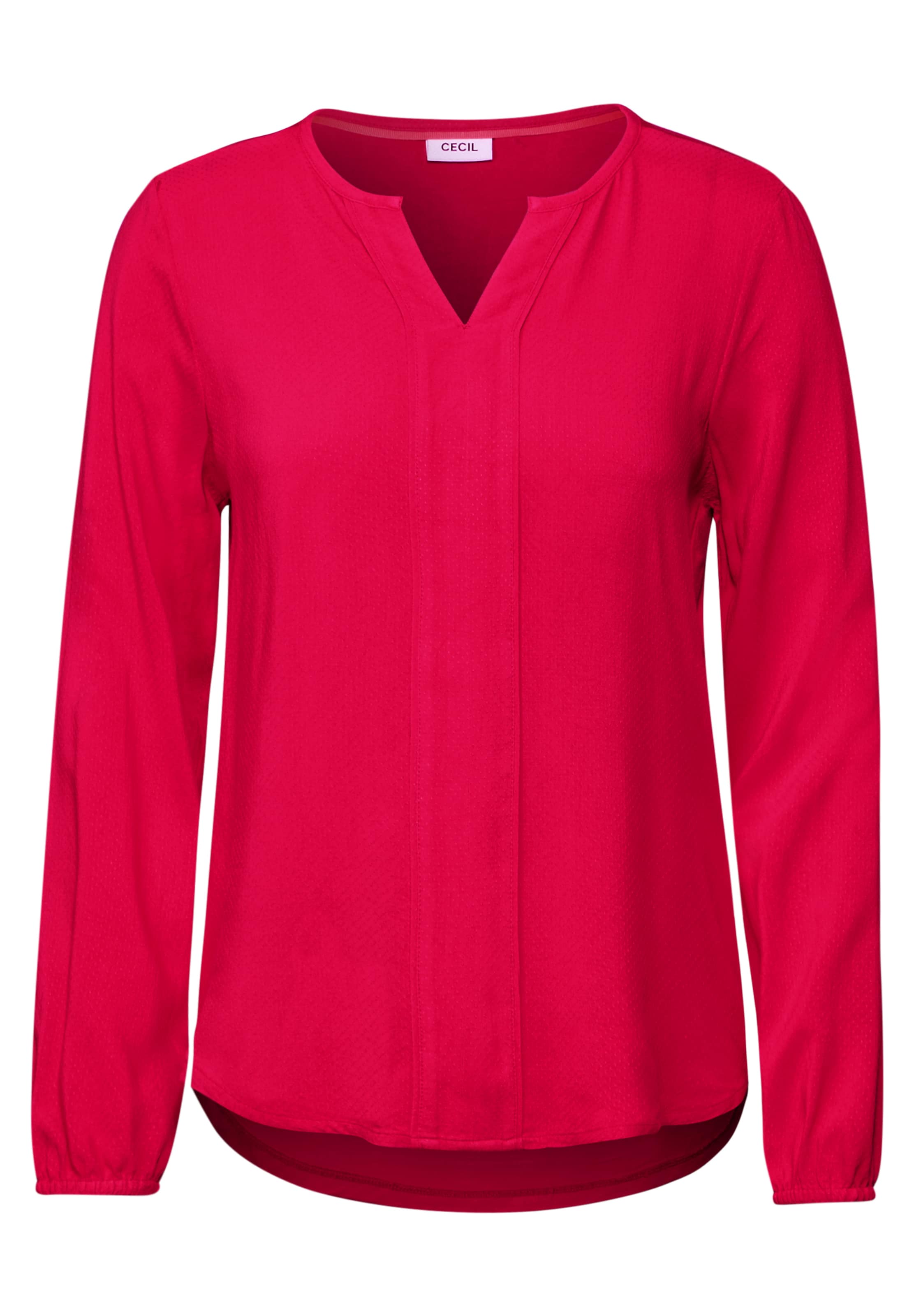 CECIL Bluse in Unifarbe in Rot: Vorderseite