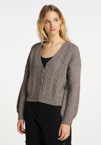 DreiMaster Vintage Knit Cardigan in Beige: front