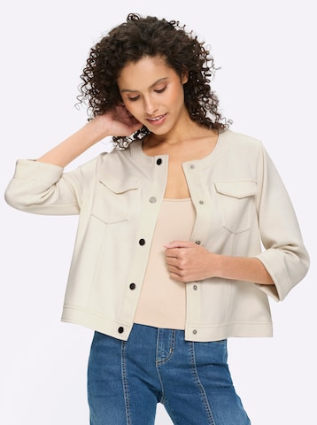 heine Tussenjas in Beige: voorkant