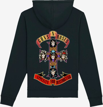 F4NT4STIC Sweatshirt 'Guns 'n' Roses Appetite For Destruction' in Zwart: voorkant