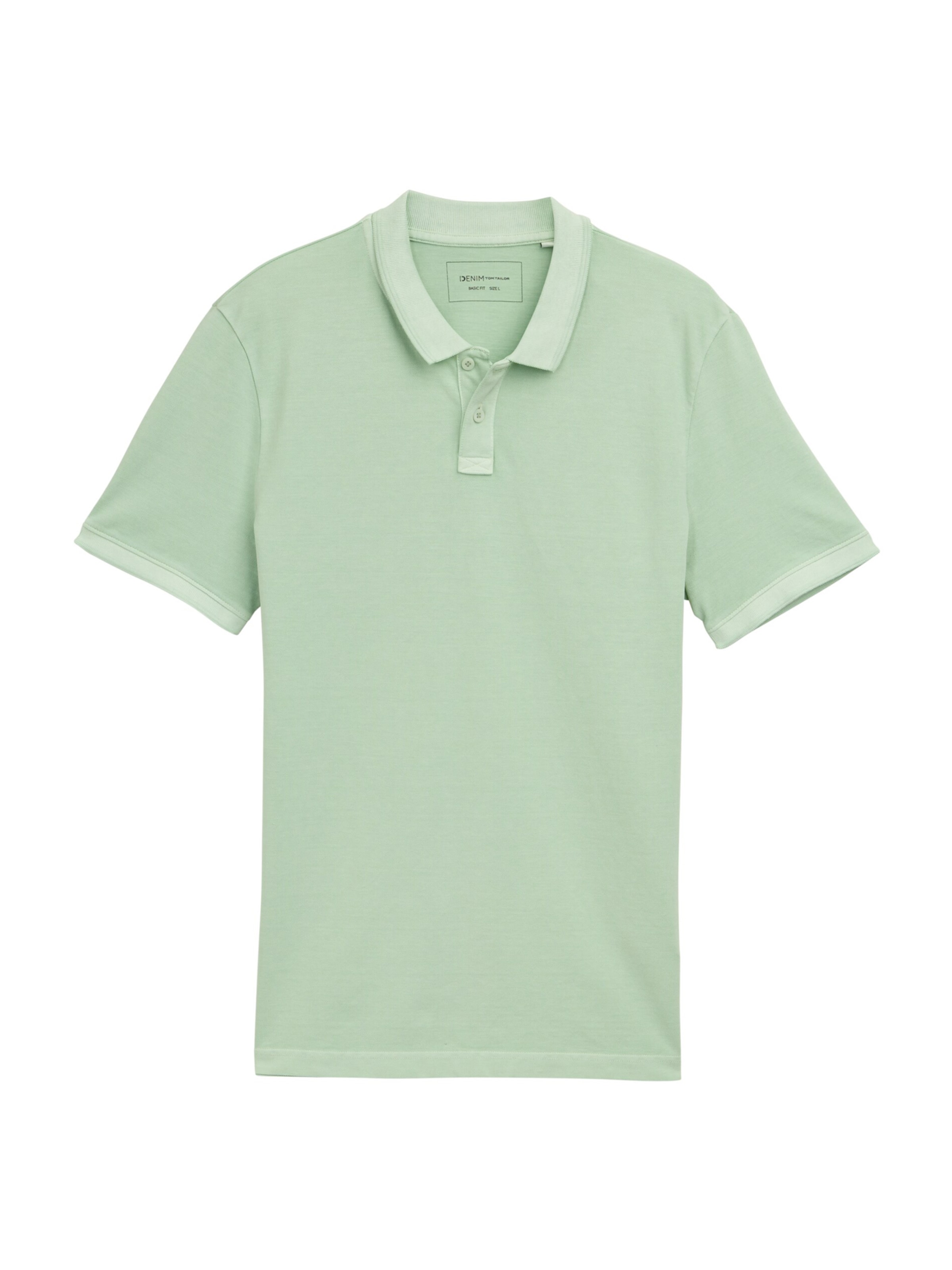 TOM TAILOR DENIM Poloshirt in Grün: Vorderseite