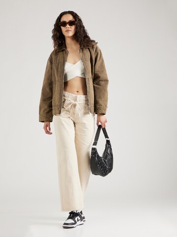 Monki Loosefit Nadrág - bézs