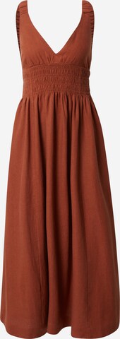 Robe d’été Abercrombie & Fitch en marron : devant