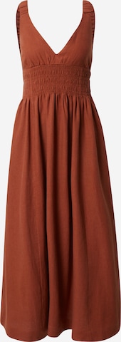Abercrombie & Fitch Letní šaty – hnědá: přední strana