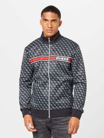 GUESS Trainingsjacke 'Korbin' in Schwarz: predná strana