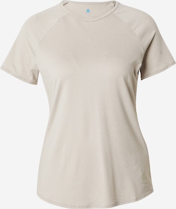 T-shirt fonctionnel ODLO en beige : devant