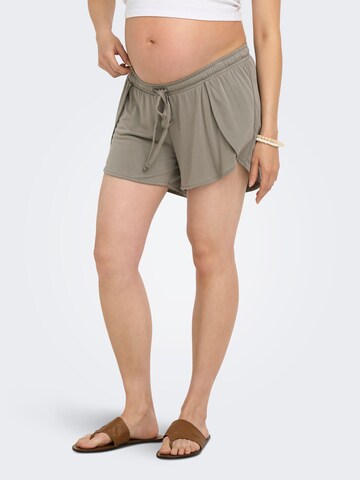 Only Maternity - regular Pantalón 'OLMHannah' en verde: frente