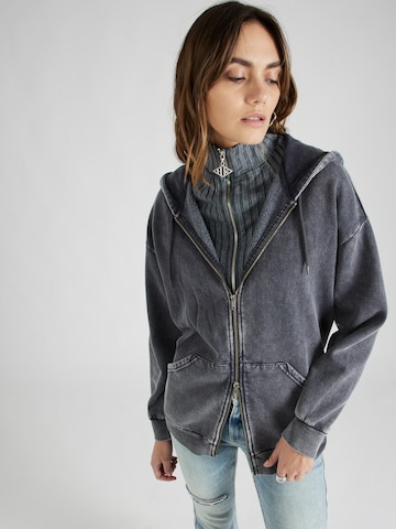 Monki Sweat jacket in Grey: front