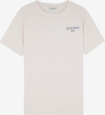 Scalpers Shirt 'Chocolate' in White: front