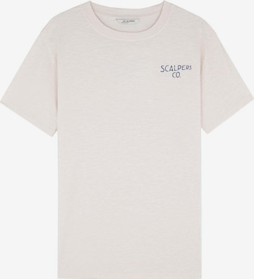 Scalpers T-shirt 'Chocolate' i vit: framsida