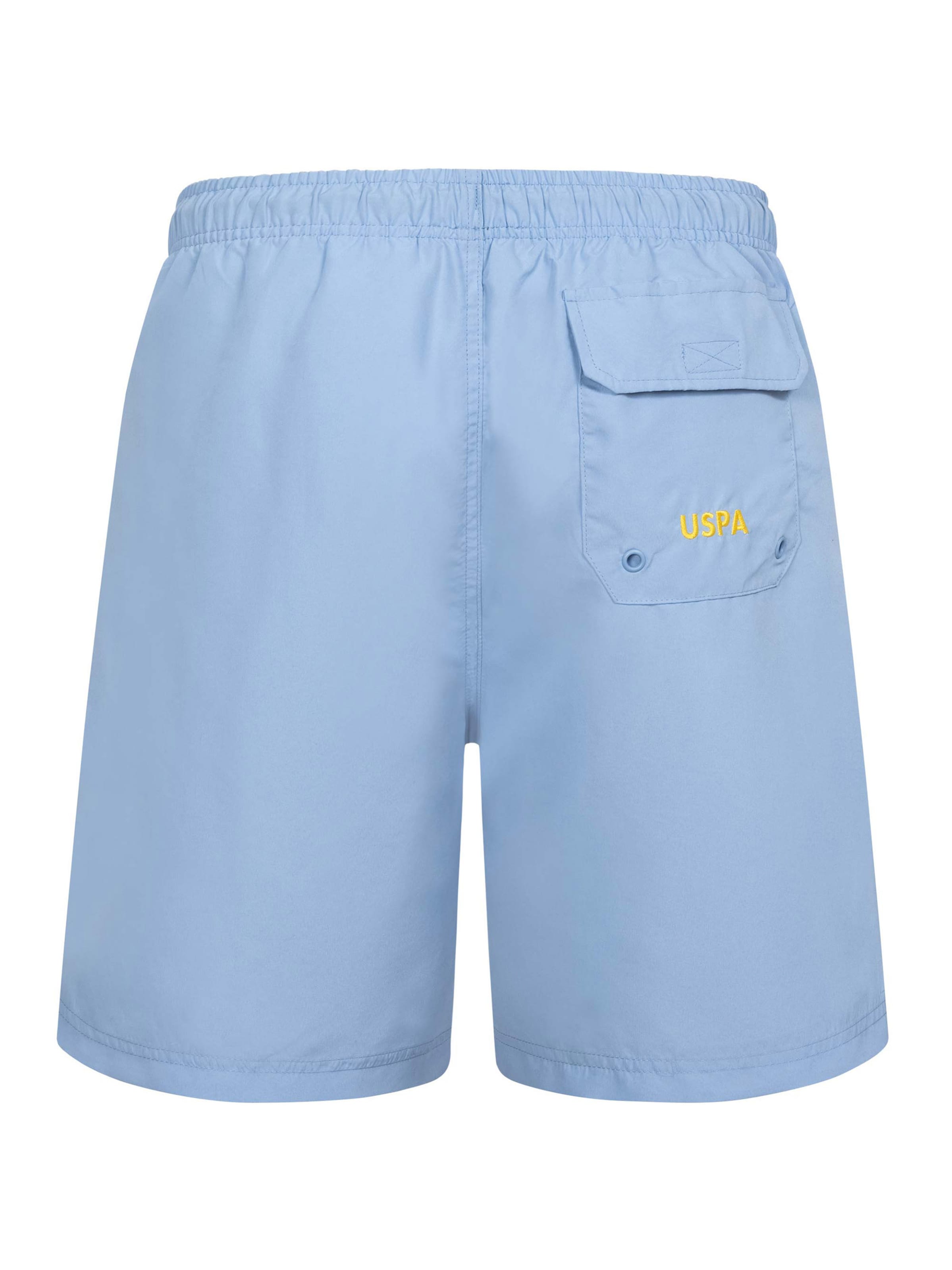 U.S. POLO ASSN. Regular Badeshorts in Blau