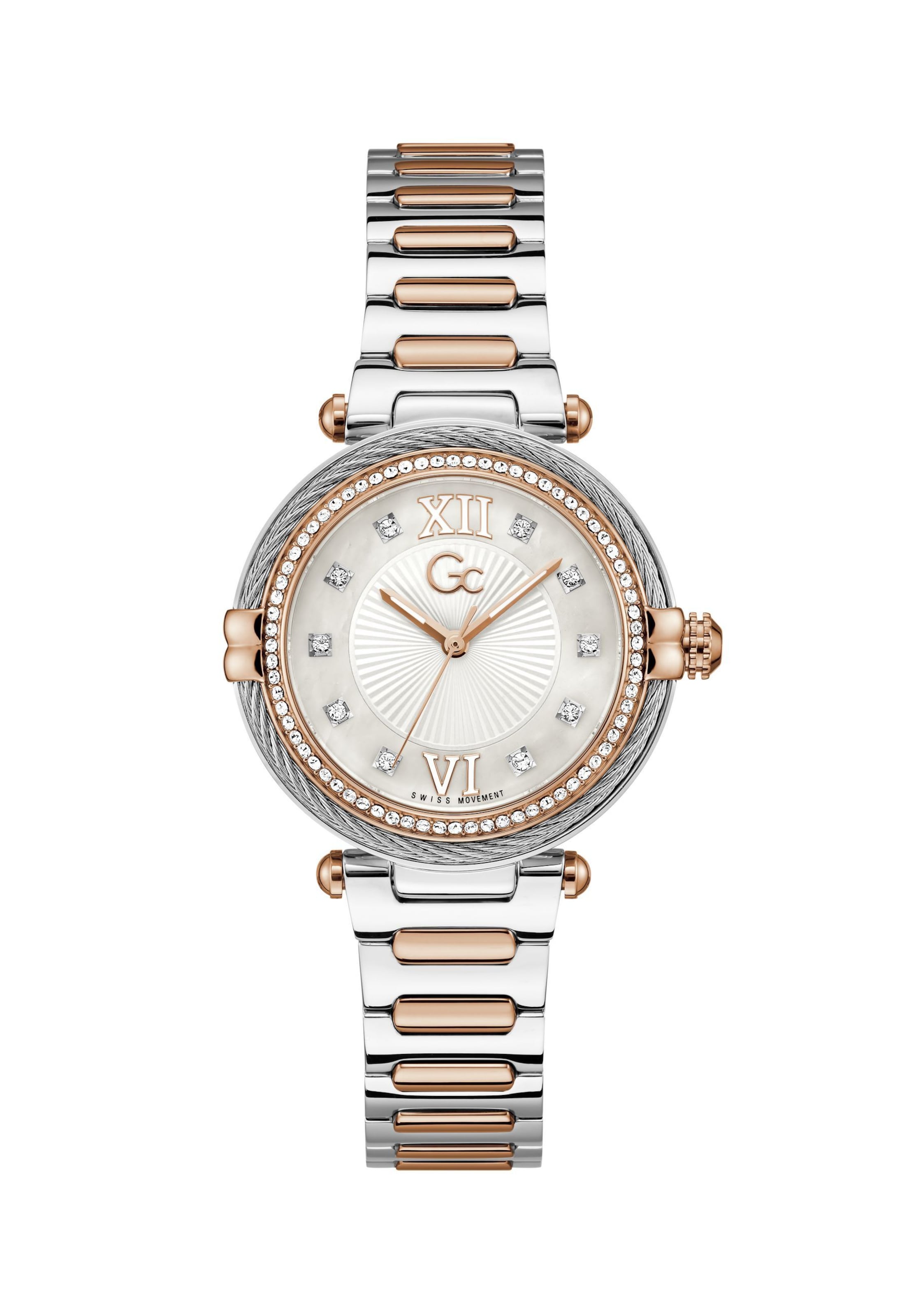 Gc Analog Watch 'Vogue Cable' in Silver: front
