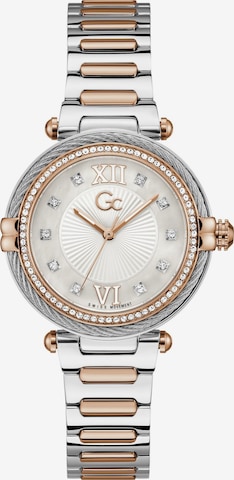 Montre à affichage analogique 'Vogue Cable' Gc en argent : devant