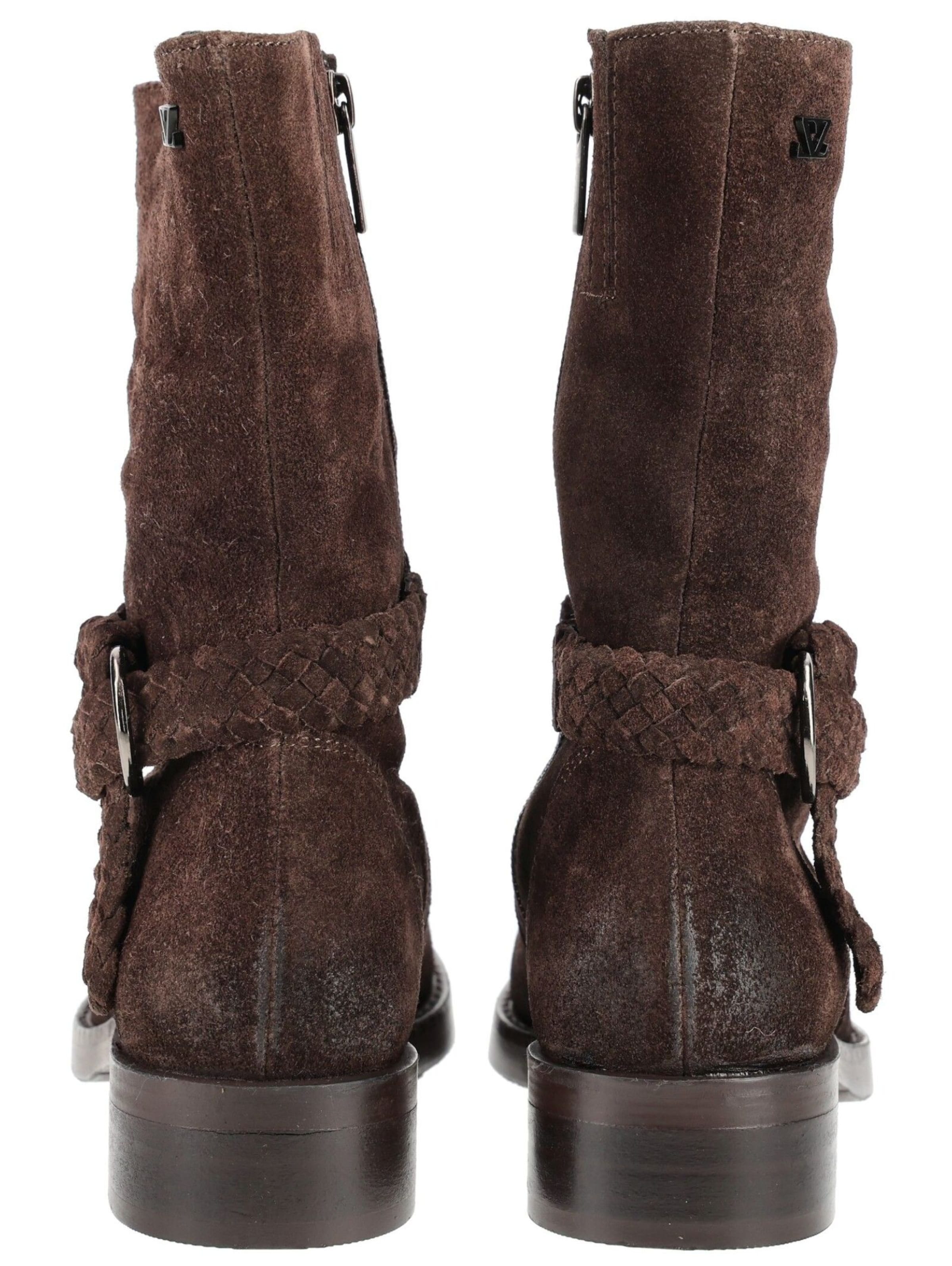 Bottines LAZAMANI en marron : derrière