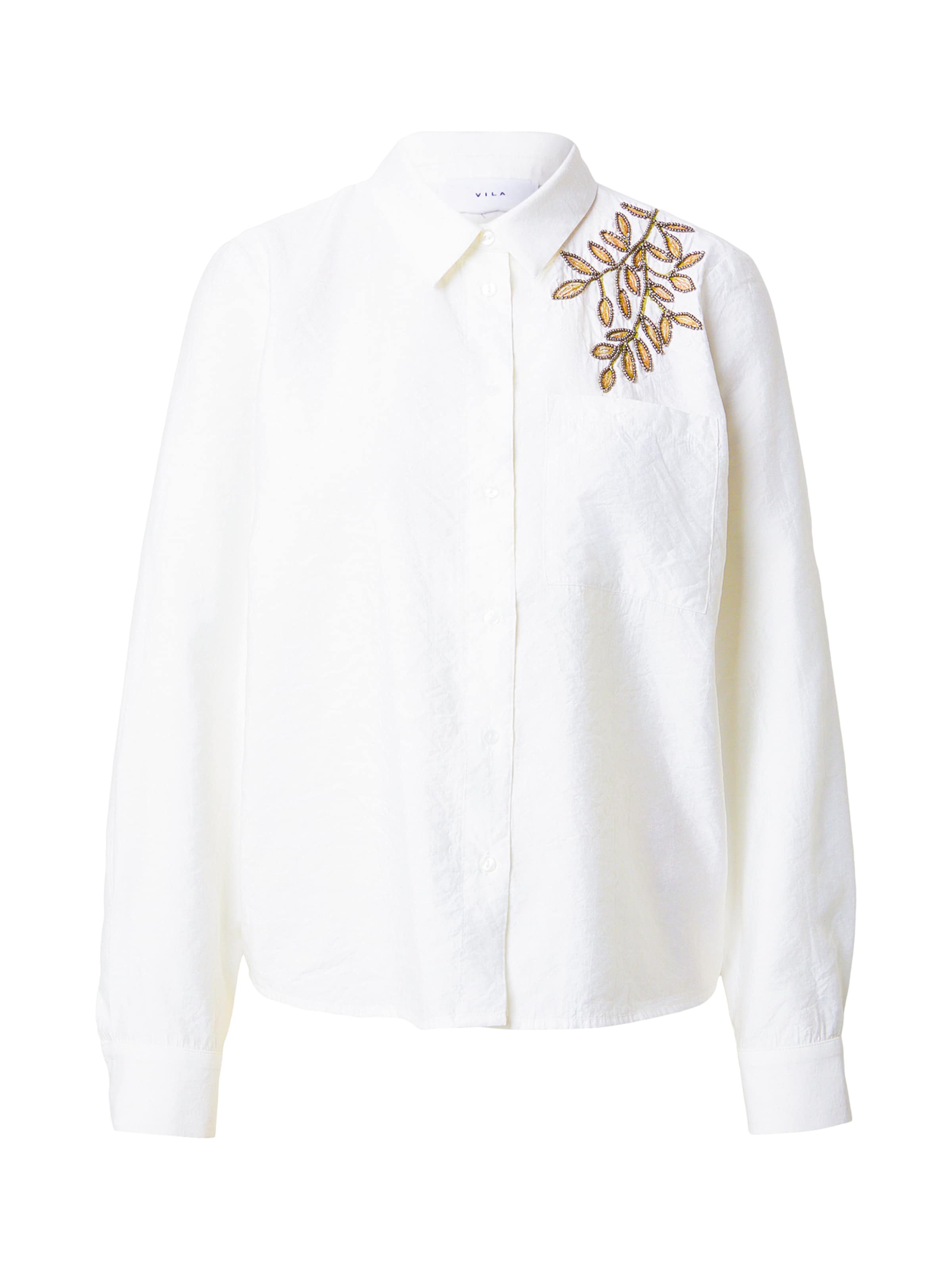 VILA Blouse 'VIJEMSI' in Wit: voorkant