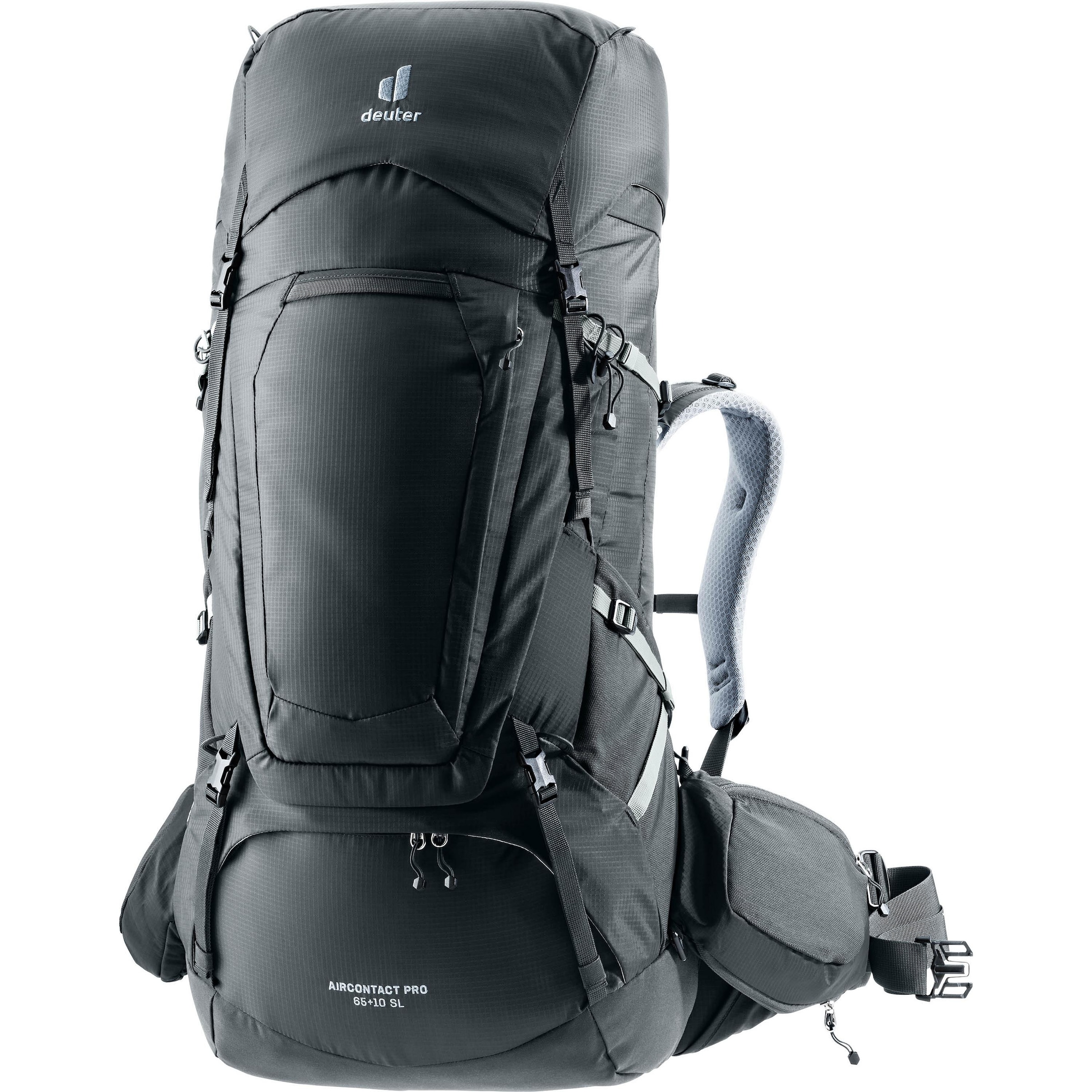 DEUTER Sportrucksack 'Aircontact Pro 65-10 SL' in Grau: Vorderseite