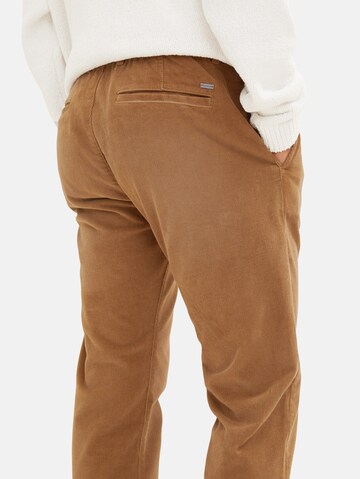 TOM TAILOR Normalny krój Spodnie w kolorze brązowy