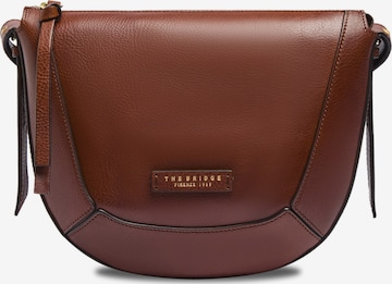 The Bridge Crossbody Bag in Brown: front