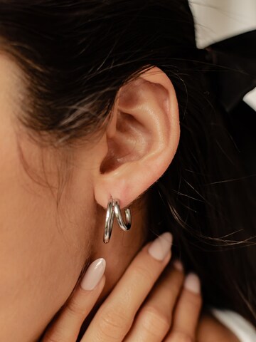 Hey Happiness - Pendientes 'Doppel' en plata