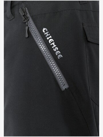 CHIEMSEE Regular Outdoor Pants 'Taos' in Black