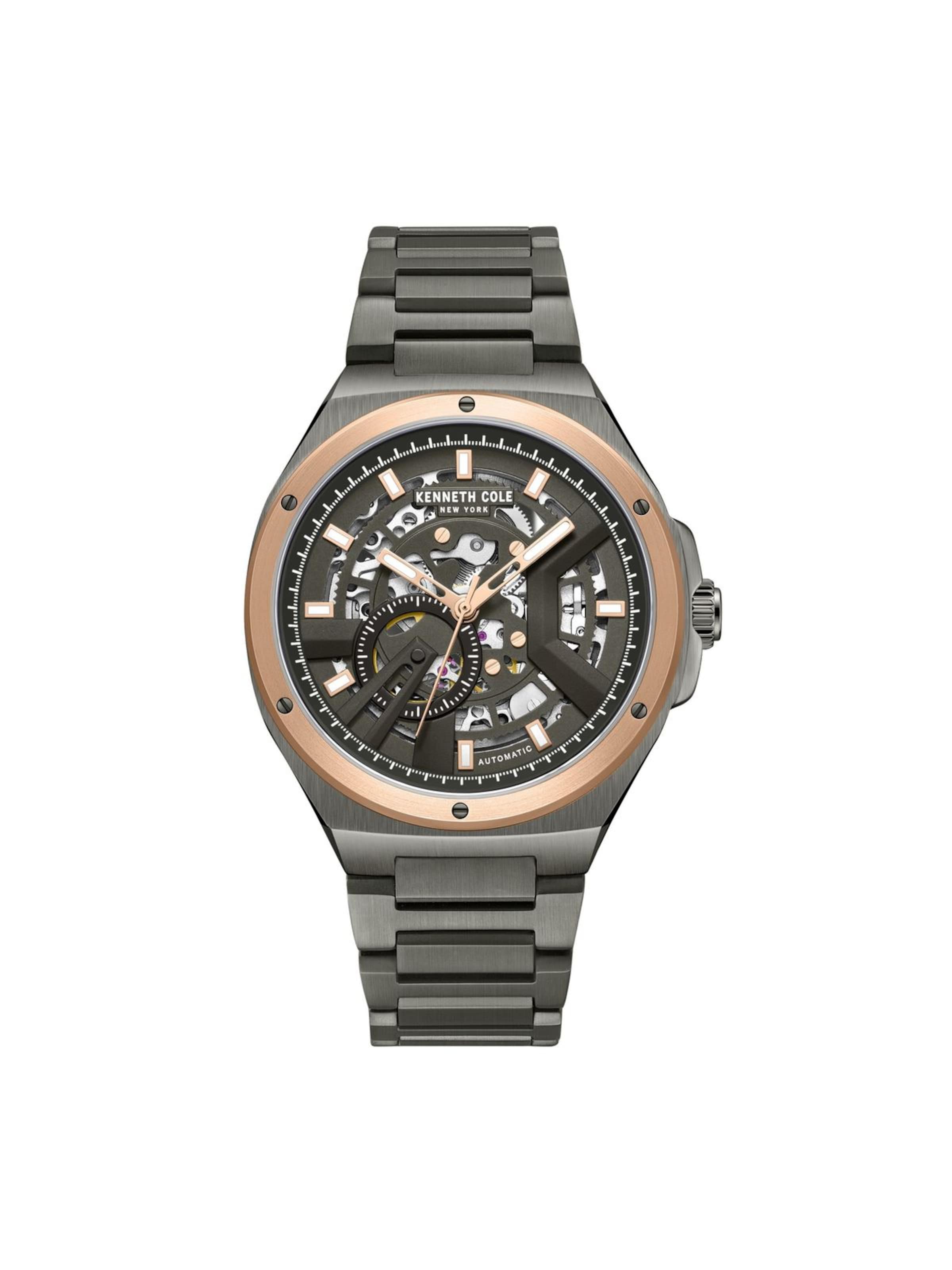 Kenneth Cole Analoog horloge in Grijs: voorkant