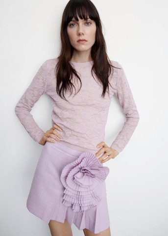 MANGO Sweater 'Flori' in Purple: front