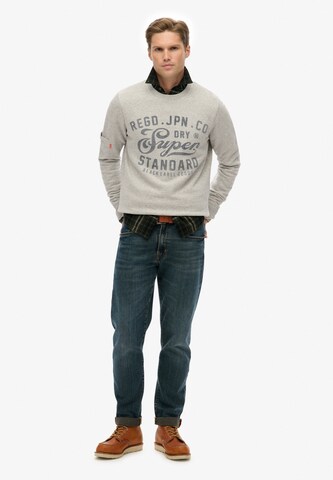 Sweat-shirt 'Industrial' Superdry en gris