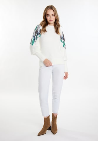 Pull-over 'Gaya' IZIA en blanc